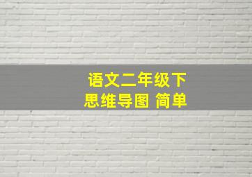 语文二年级下思维导图 简单